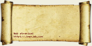 Alimpije Balzamović vizit kartica